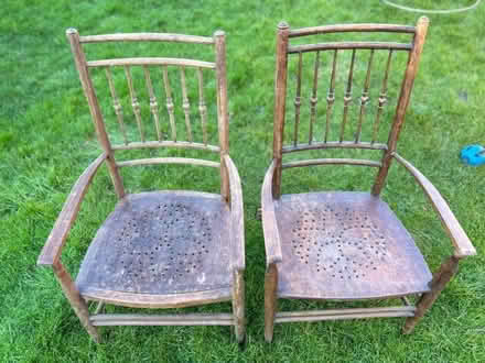 Photo of free 2 antique children’s chairs (Sunnyside) #2