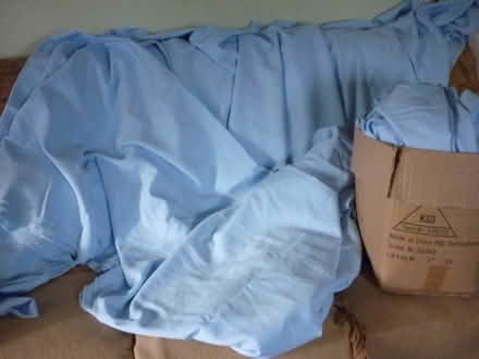 Photo of free Fabric - light blue polyester (Westfield NR19) #2