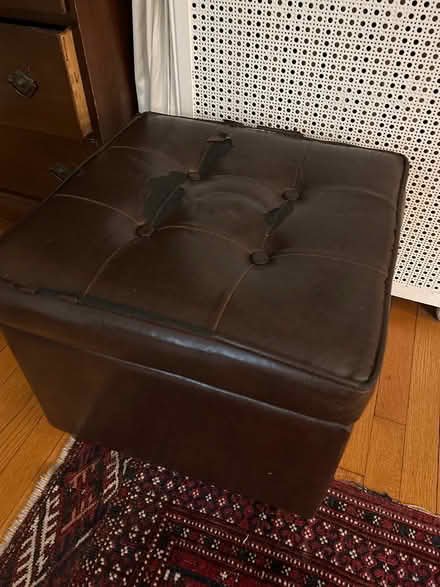 Photo of free Leather storage ottoman (Chevy Chase DC) #1