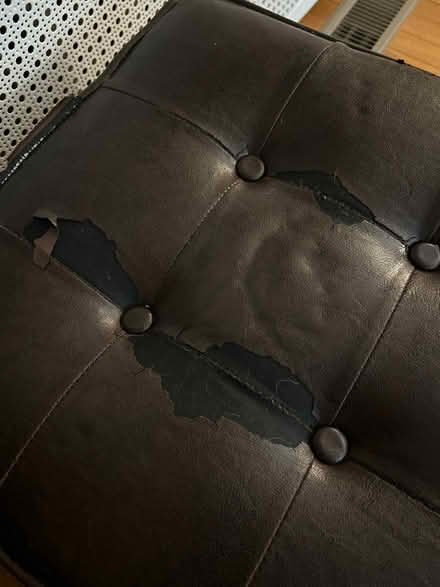Photo of free Leather storage ottoman (Chevy Chase DC) #3