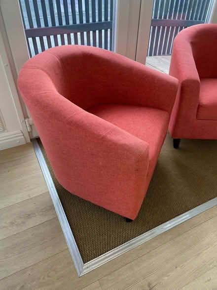 Photo of free x2 Orange Tub Chairs WV2 4DH (Wolverhampton) #2