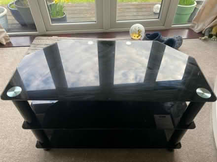 Photo of free Black TV stand (Broughton PR3) #2