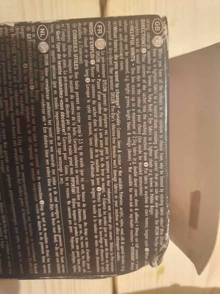 Photo of free Dylon pre-dye powder (Park District G3) #1