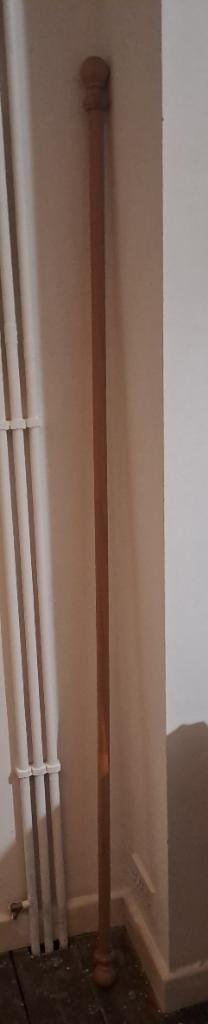Photo of free Pine Curtain rod over 6ft (Colchester) #1