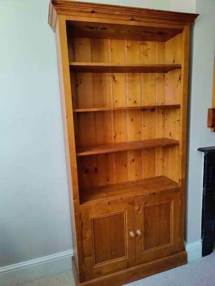 Photo of free Pine Bookcase with Base Cupboard (Berkhamsted HP4) #1