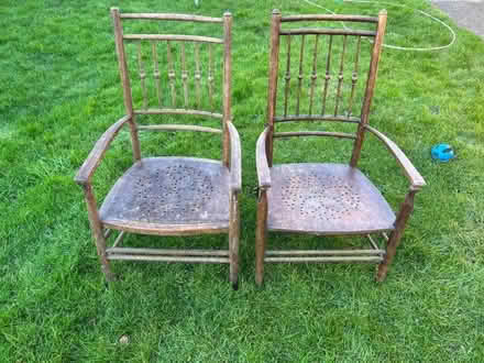 Photo of free 2 antique children’s chairs (Sunnyside) #1