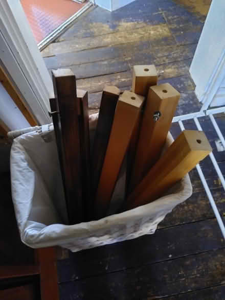 Photo of free 8 solid wood table legs no top (Fiveways, Brighton) #1