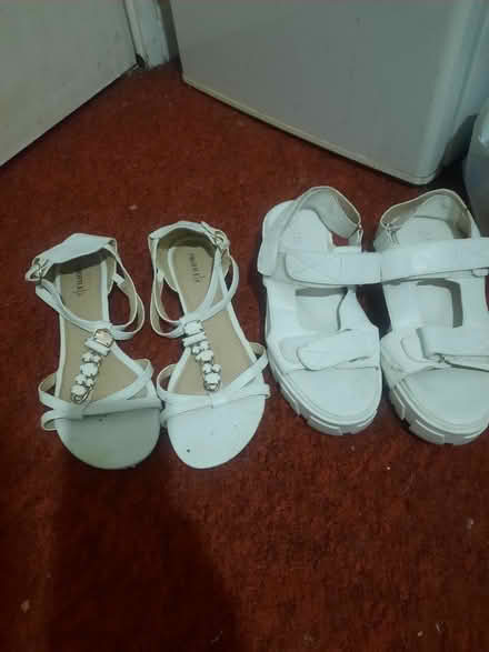 Photo of free White sandals (Beckton) #1