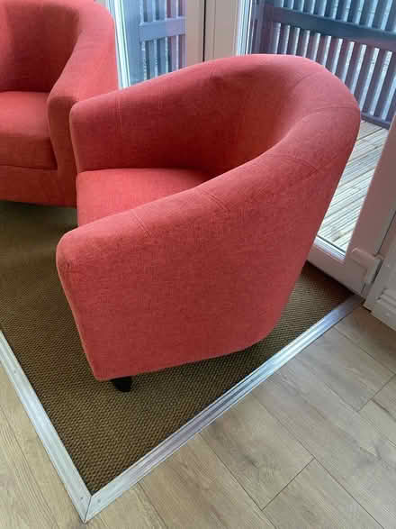 Photo of free x2 Orange Tub Chairs WV2 4DH (Wolverhampton) #3
