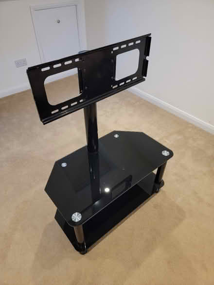 Photo of free Floating Black Glass TV Stand (TN24) #1