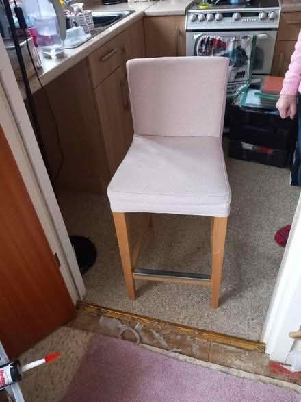 Photo of free Tall breakfast bar chair (Edge of moss. SK11) #2
