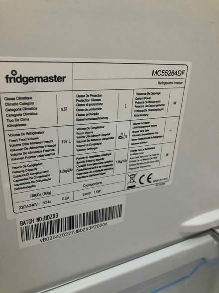 Photo of free Fridge Freezer (Stubbins) #4