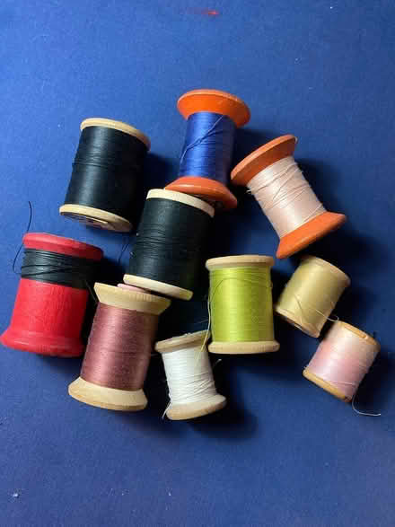 Photo of Old wooden thread spools (Britannia and Tenth Line) #1