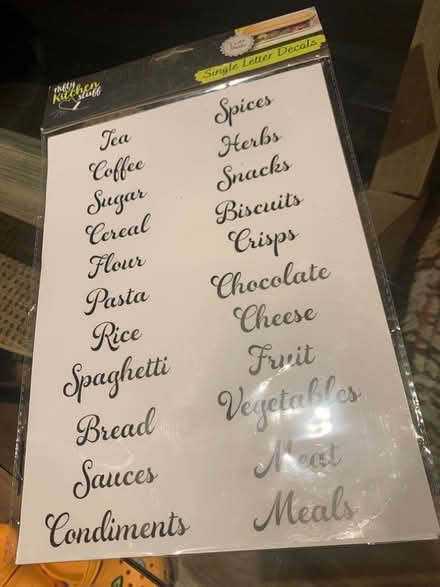 Photo of free Labels / stickers for pantry items (Walthamstow E17) #1