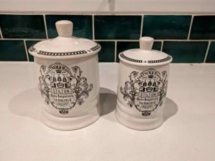 Photo of free Two ceramic pots from Fortnum and Mason (Earwig Corner BN7) #1
