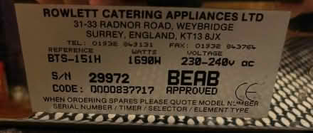 Photo of free Rowlett toaster (Aldrington BN3) #1
