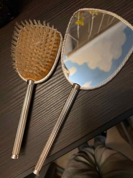 Photo of free Vintage brush and mirror set (Droylsden M43) #2