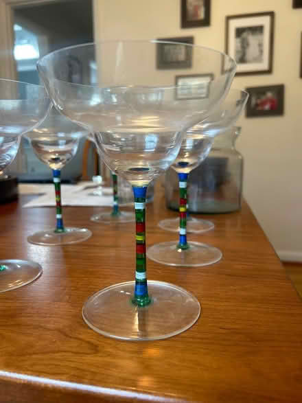 Photo of free Set of 6 margarita glasses (Fry springs) #2