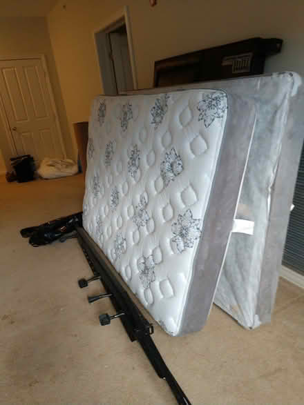 Photo of free Full headboard and mattress (Winchester, MA) #2