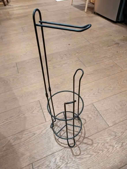 Photo of free Black freestanding toilet roll holder (Earwig Corner BN7) #1