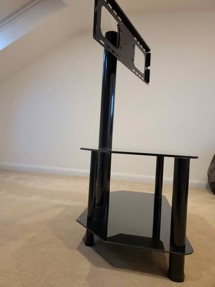 Photo of free Floating Black Glass TV Stand (TN24) #2