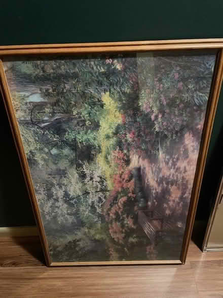Photo of free 24"x36" oak frame (Lake Linganore 21774) #1