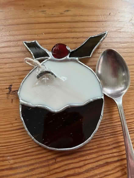 Photo of free Stained glass Christmas pud decoration (Hartington Road BN2) #1