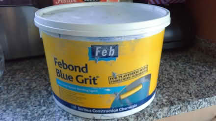 Photo of free Tub of 'Febond Blue Grit' bonding (Seaford (off Alfriston Road)) #1