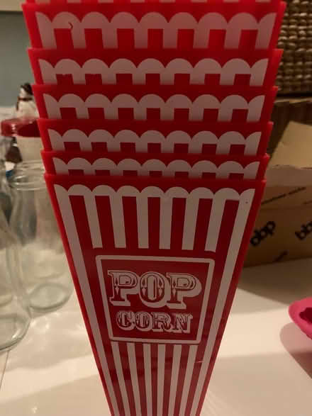 Photo of free 6 x plastic Popcorn tubs (Monkmoor SY2) #1