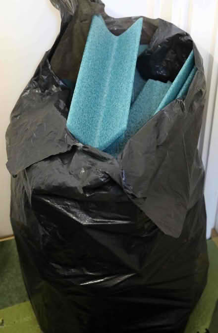 Photo of free Large bag of blue foam packing pieces (Weybridge KT13) #1