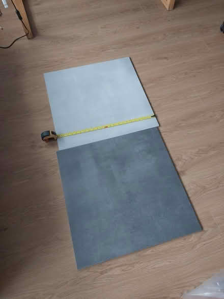 Photo of free 4 Large grey ceramic tiles (Cheadle) #1