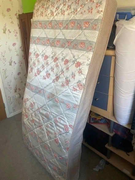 Photo of free Single bed mattress (Wrestlingworth nr Biggleswade) #1