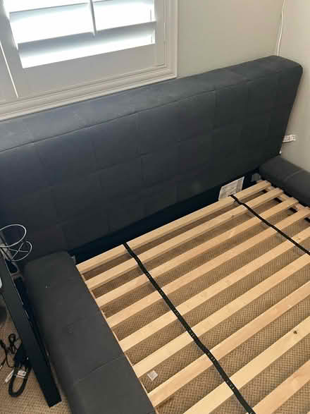 Photo of free Full Sz Pottery Barn Upholstery Bed (Melinda Rd and Santa Marg Pkwy) #2
