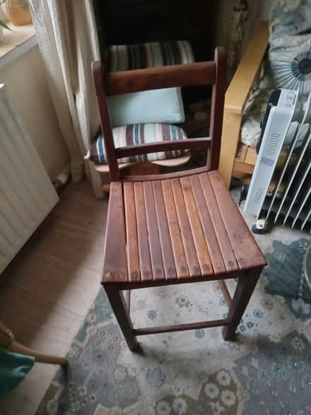 Photo of free Wooden Perch Chair/Stool (East Hoathly BN8) #3
