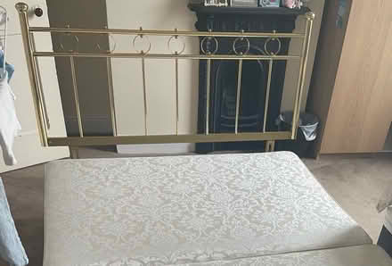 Photo of free Double brass headboard (S6 Walkley) #1