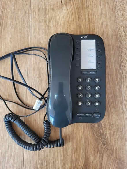 Photo of free B.T Landline phone dark grey (Sidcup) #1