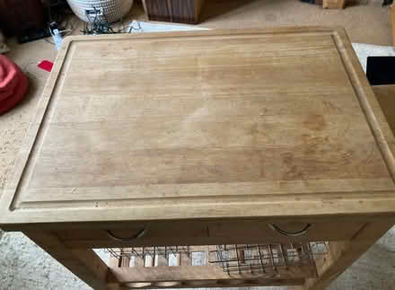 Photo of free wooden kitchen trolley w. storage 4 pick up nr bton station (West Hill BN1) #2