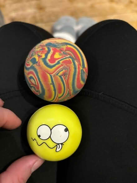Photo of free 2 bouncey balls (ME18) #1
