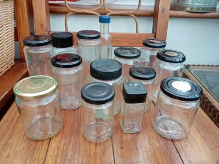 Photo of free 14 Clean Glass Jars/Bottles with Lids (Cullercoats NE30) #2