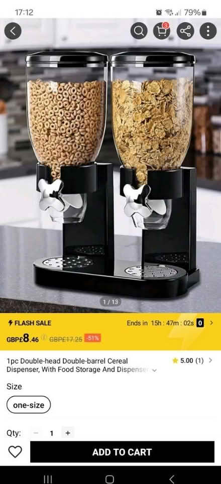 Photo of free Cereal dispenser (WR2 st johns) #2