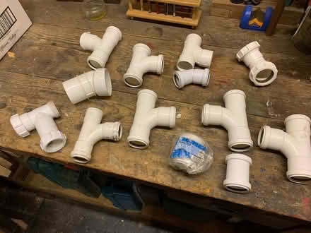 Photo of free Assorted plastic pipe connectors (Downley HP13) #1