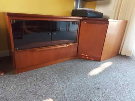 Photo of free Hi-fi unit and corner cupboard. (Bengeo SG14) #1