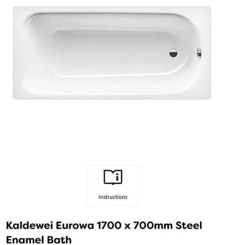 Photo of free Brand new Steel bath tub (SW18 Tooting Broadway) #1