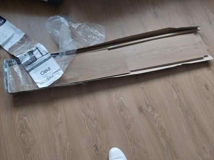 Photo of free Oak coloured laminate flooring (Cheadle) #1