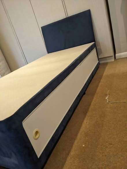 Photo of free Single Divan Bed with Headboard (Horsell GU21) #1