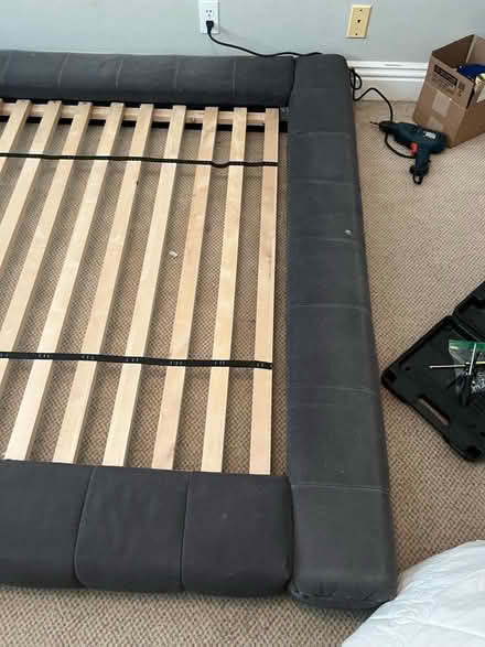 Photo of free Full Sz Pottery Barn Upholstery Bed (Melinda Rd and Santa Marg Pkwy) #3