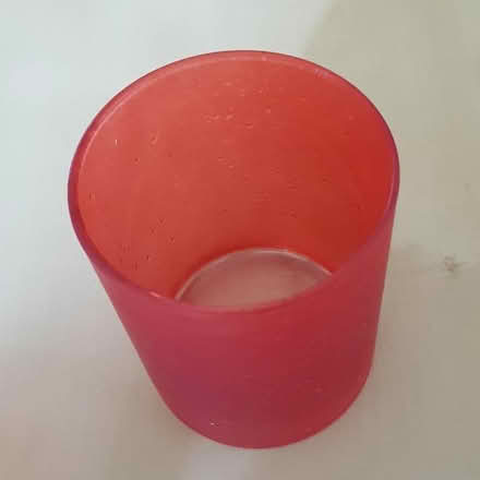 Photo of free Three Red Glass Tealight Holders (Handforth SK9) #2