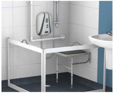 Photo of Folding carer screen for wet-room (Kensworth LU6)