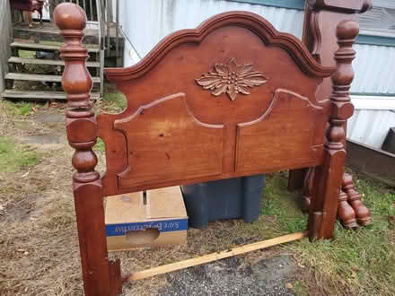 Photo of free Queen bed frame (Cherrydale area) #2