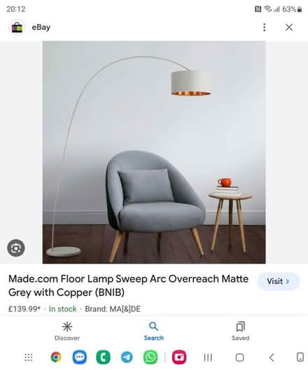 Photo of free Over-arching Floor Lamp (CR0) #2